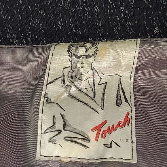 Vintage woolen Touch 2 button tuxedo style jacket - Picture 10 of 11